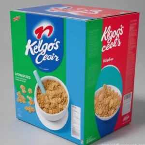 Blue Cereal Box