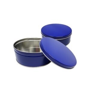 Blue Rounded Tin Boxes